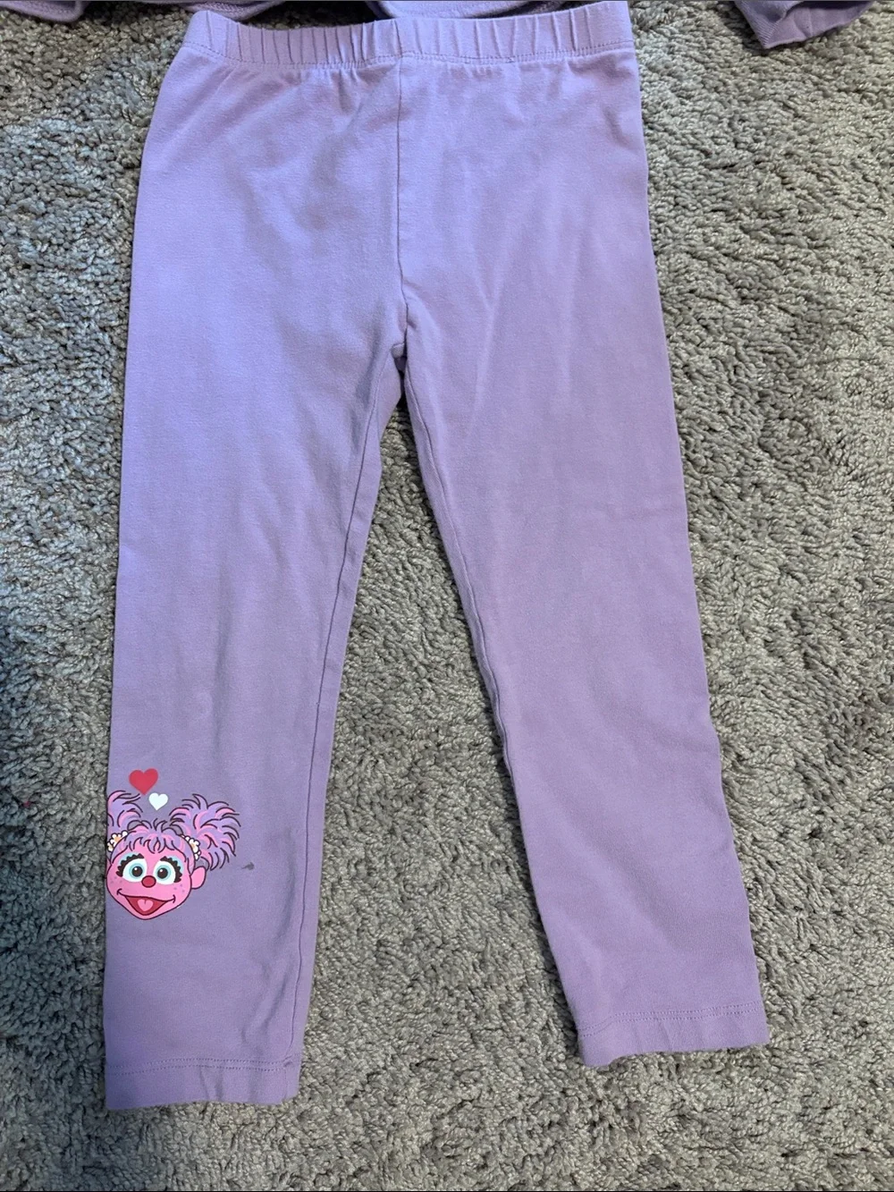GAP Lavender Elmo & Abby Cadabby Hooded Pajama Set